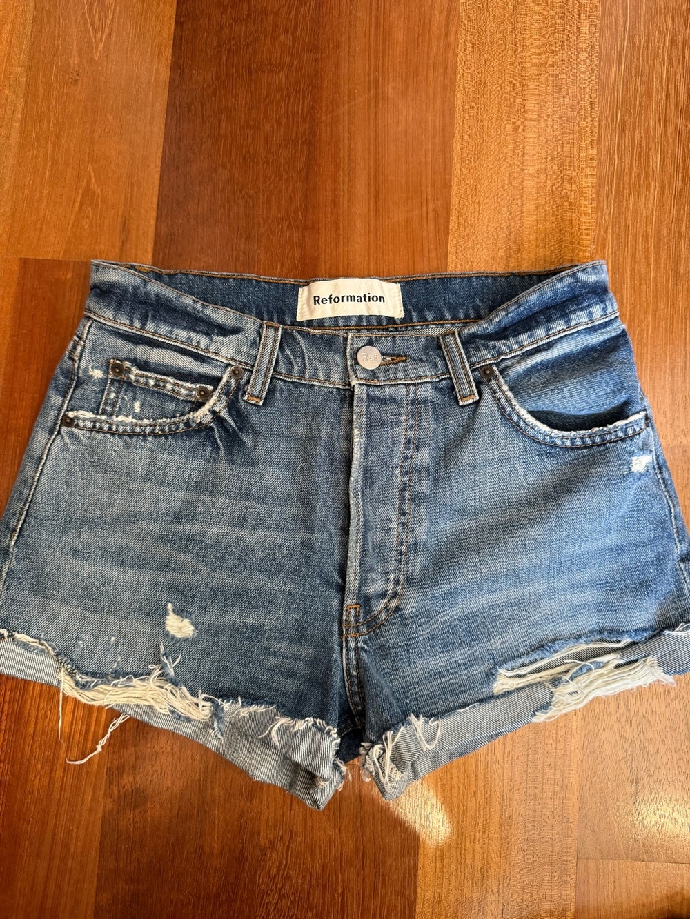 Reformation Denim Shorts